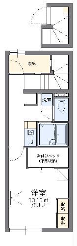 レオパレスエレガンテ大和(1K/2階)の間取り写真