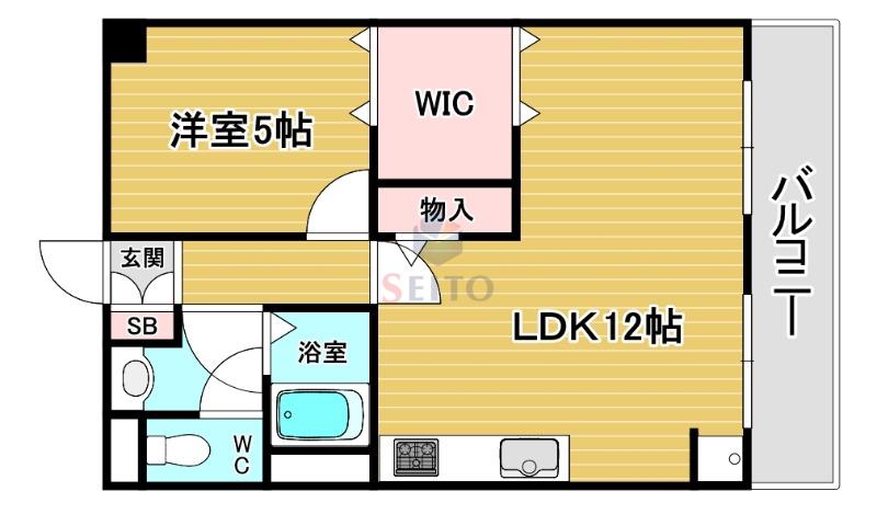 池田マンション(1LDK/2階)の間取り写真
