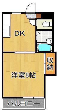 フォーサイト前田RENATUS(1K/1階)の間取り写真