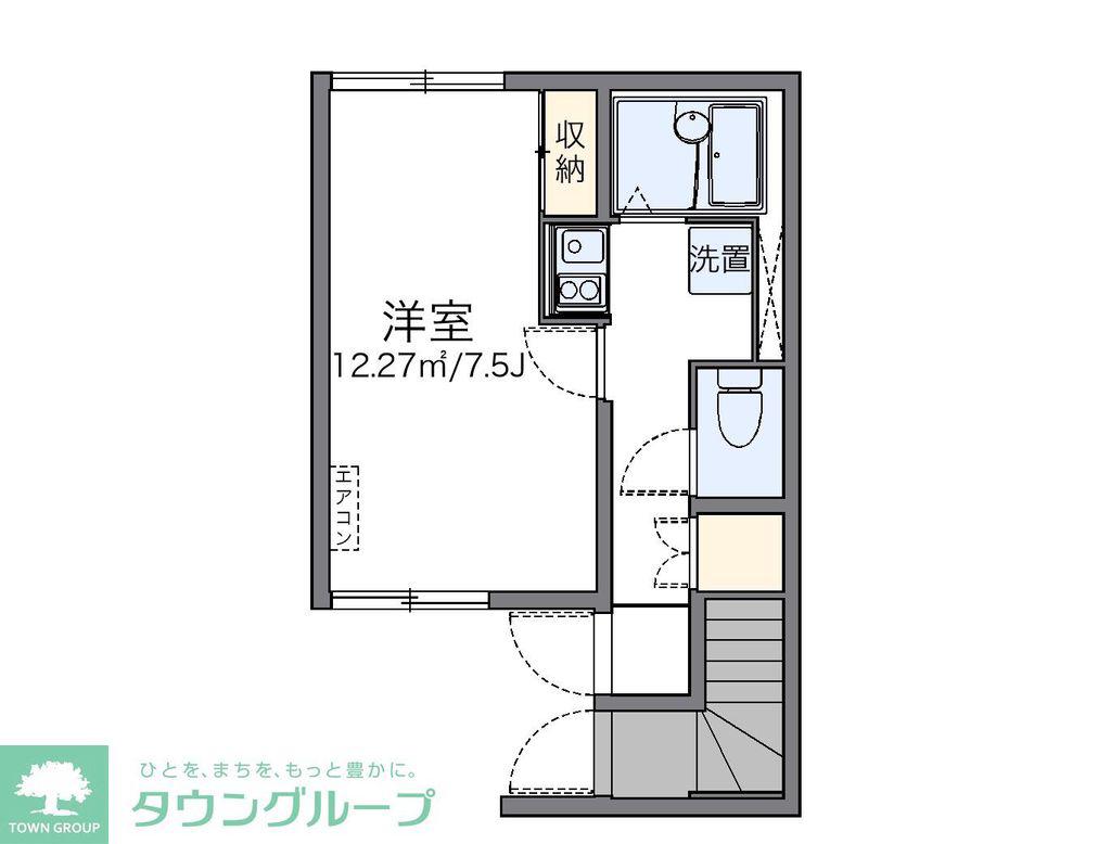 レオネクストSENSUIIV(1K/1階)の間取り写真