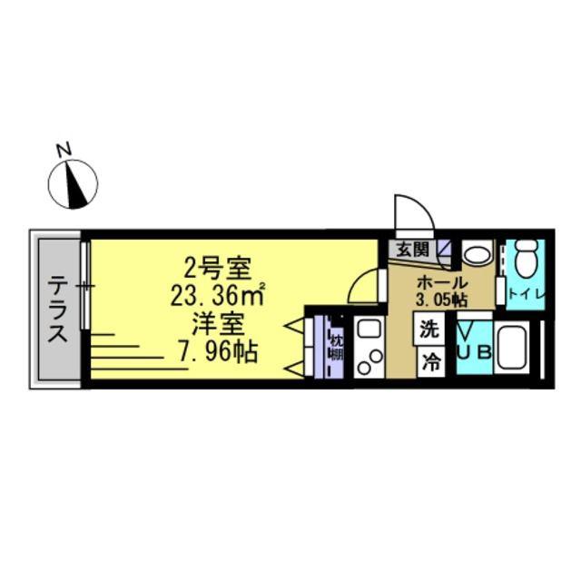 江戸川BASE(1K/1階)の間取り写真