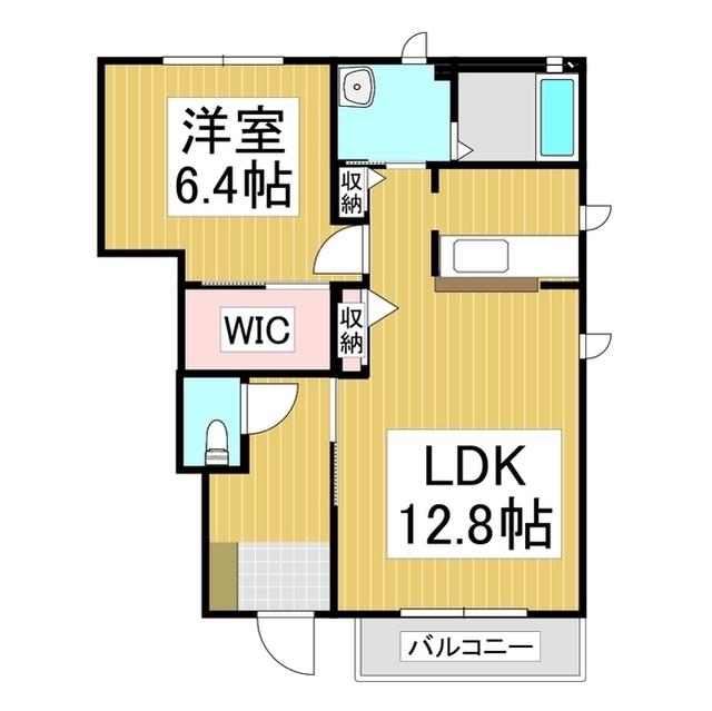 アイ・メゾン A(1LDK/1階)の間取り写真