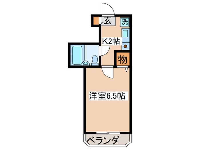 メゾン調布(1K/1階)の間取り写真