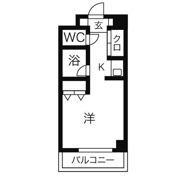リエス尾頭橋(1K/3階)の間取り写真
