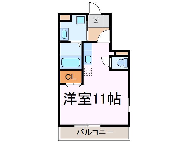BIZSTAY古河(ワンルーム/1階)の間取り写真