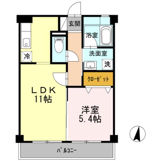 ROOM BOWWOW(1LDK/3階)の間取り写真