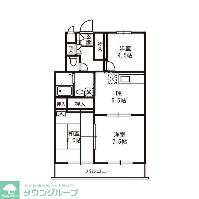 大宮MS(3DK/2階)の間取り写真