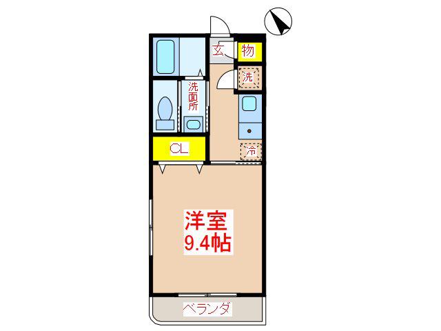 R&Mマンション(1K/3階)の間取り写真