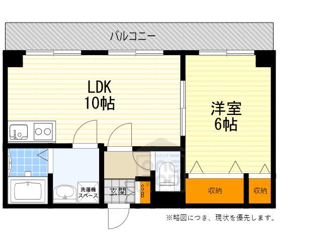 GRAN PINO 桃山台(1LDK/8階)の間取り写真