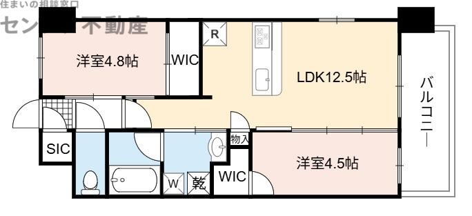 スプランディッド城東関目(2LDK/3階)の間取り写真