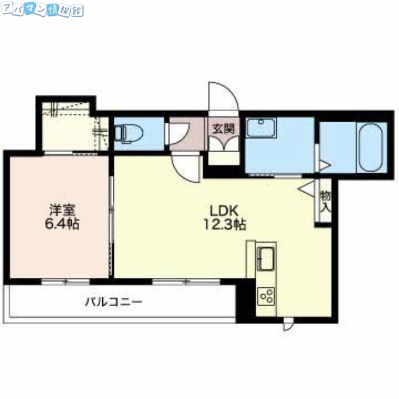 マストタウン神道寺 A棟(1LDK/3階)の間取り写真