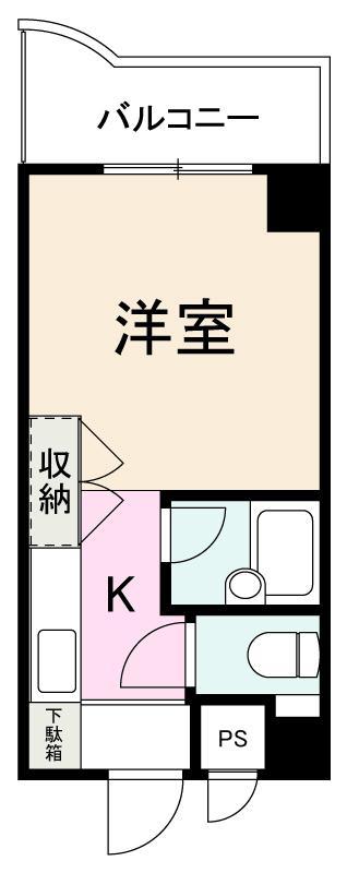 メゾン・ド・栗林公園(ワンルーム/3階)の間取り写真