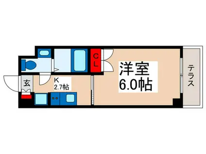 サムティレジデンス浦安(1K/1階)の間取り写真