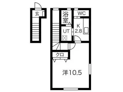 FILOA(1K/2階)の間取り写真