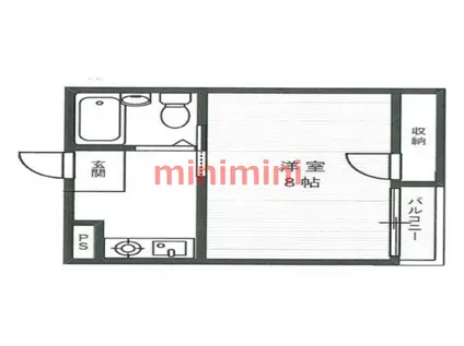 プレアール昭和台(1K/1階)の間取り写真