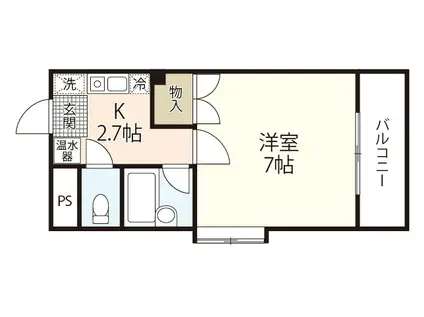 アーバンヒルズ510(1K/3階)の間取り写真