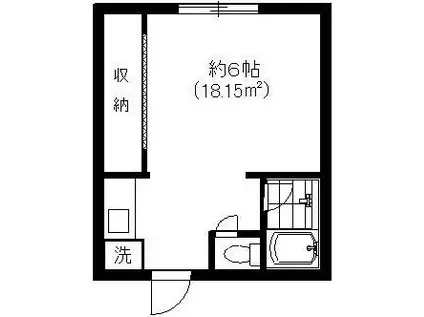 西麻布BGA(ワンルーム/4階)の間取り写真