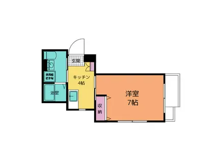 ピアコートTM練馬春日町(1K/1階)の間取り写真