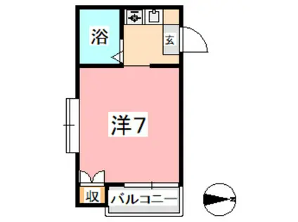 ミヨシコーポ(1K/2階)の間取り写真