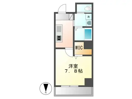 グレースレガリアGRACE REGALIA(1K/7階)の間取り写真