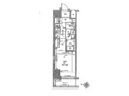 RISING PLACE西浅草(1K/2階)の間取り写真