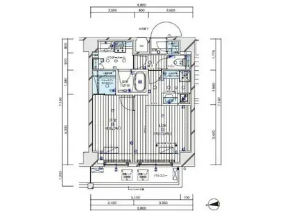 メインステージ入谷V(1LDK/3階)の間取り写真