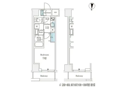 ラティエラ練馬(1K/3階)の間取り写真