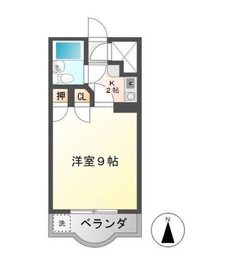 パーソナルハイツ澤(1K/1階)の間取り写真