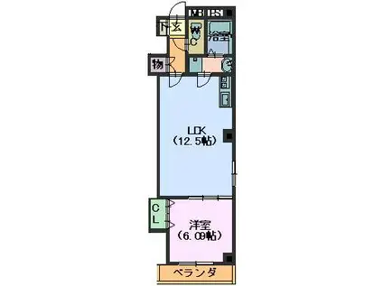 プティファミーユ本山(1LDK/3階)の間取り写真