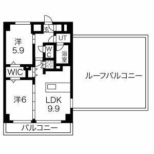 エルフォルテ東日暮里(2LDK/7階)の間取り写真