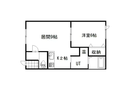グランハイアット(1LDK/1階)の間取り写真