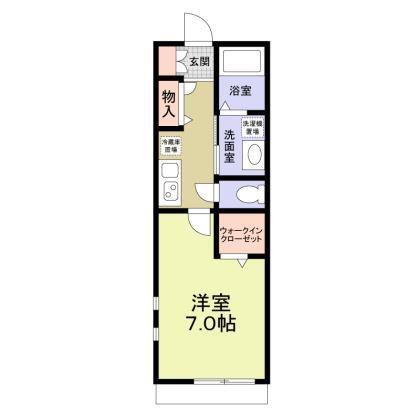 フォレストメゾン上大岡(1K/1階)の間取り写真