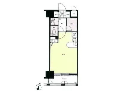 フレックス21博多II(ワンルーム/4階)の間取り写真