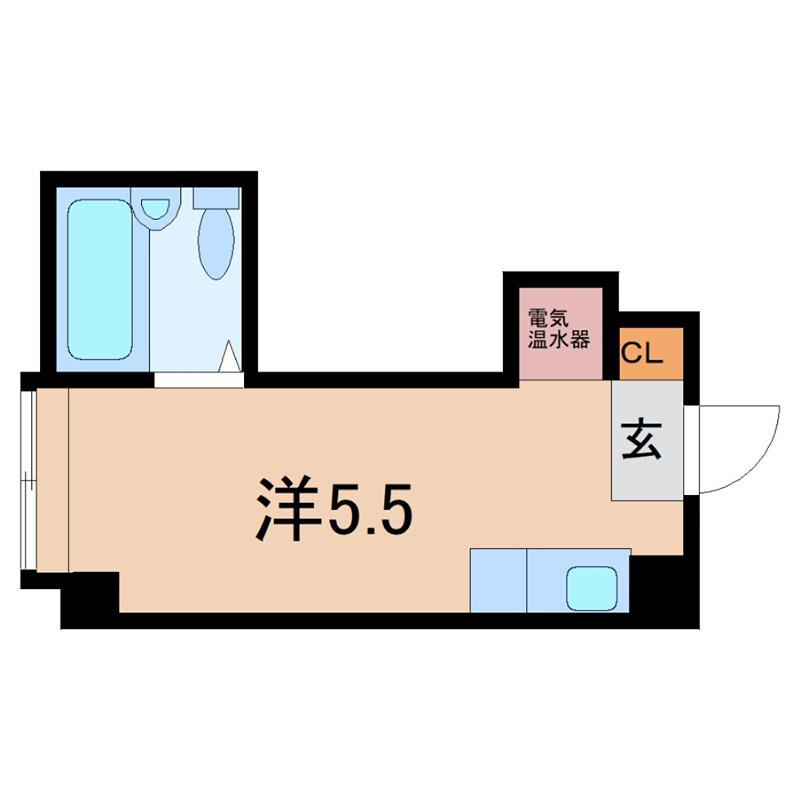 グランドハイツ蒲生(ワンルーム/6階)の間取り写真