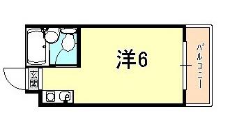 メゾンドアトラー(ワンルーム/3階)の間取り写真