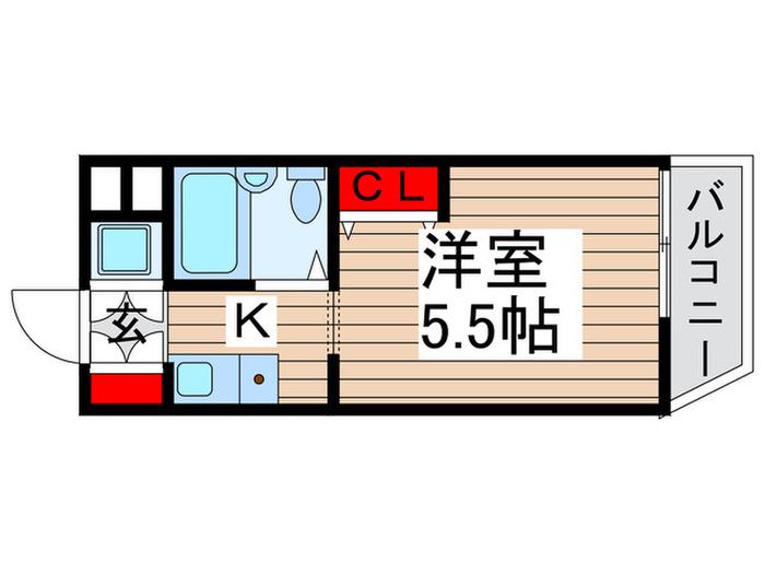 ウインベルソロ八柱5(1K/5階)の間取り写真
