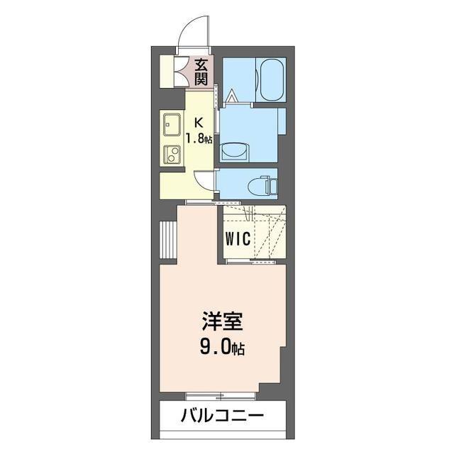 クオリスタ(1K/1階)の間取り写真