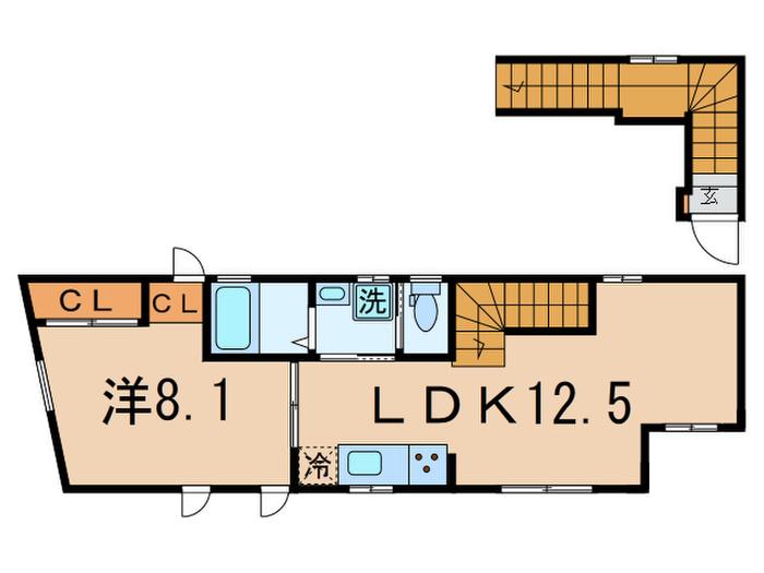 コルティーレ中延(1LDK/3階)の間取り写真