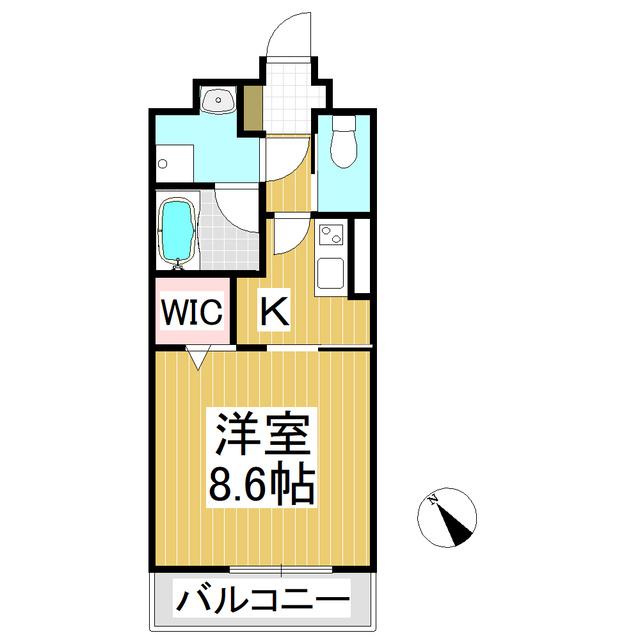 AO西軽井沢(1K/2階)の間取り写真
