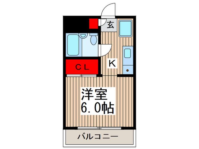 プレミエールモリタ(1K/3階)の間取り写真