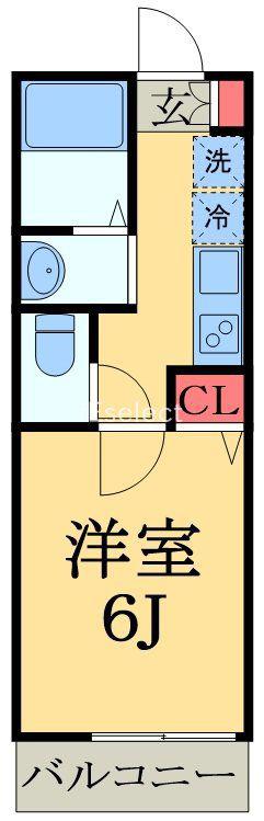 KINOMI STUDIO(1K/2階)の間取り写真