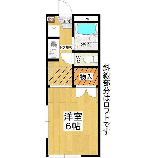 S・Tハイツ(1K/1階)の間取り写真