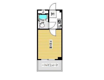 さくらハイツIII(1K/5階)の間取り写真