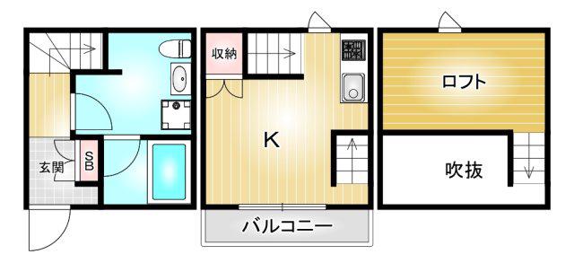 CASA GRIGIO(1K/1階)の間取り写真