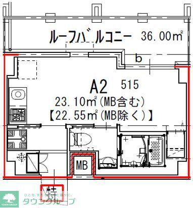 GENOVIA船橋(ワンルーム/5階)の間取り写真