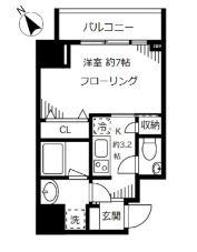 ファインクレスト護国寺(1K/10階)の間取り写真