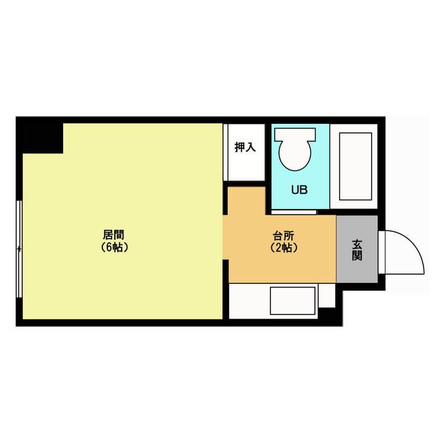 藤井ビル北14条(1K/5階)の間取り写真