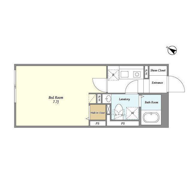 NOZOMIO PREMIER三軒茶屋(1K/4階)の間取り写真