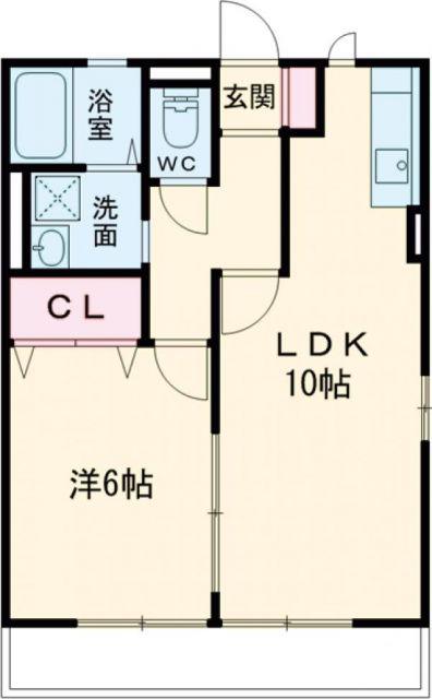 ハイムシュタイン(1LDK/1階)の間取り写真