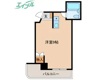 メゾン・トレンディー(ワンルーム/4階)の間取り写真